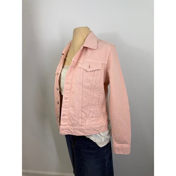 Vintage Free People pink denim jacket ,  size M - Picture 2 of 10